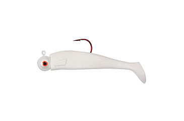 Image of Northland Fishing Tackle Swimbait Rigged Gum-Ball Jig, White, 1/16oz, NL-GBJSR2-1