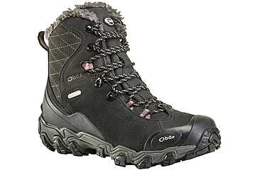 Image of Oboz Bridger 7in Insulated B-DRY Winter Shoes - Womens, Black, 9, Medium, 82202-Black-Medium-9