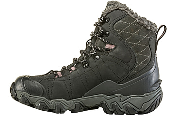 Image of Oboz Bridger 7in Insulated B-DRY Winter Shoes - Womens, Black, 6, Medium, 82202-Black-Medium-6