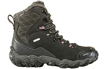 Image of Oboz Bridger 7in Insulated B-DRY Winter Shoes - Womens, Black, 6, Medium, 82202-Black-Medium-6