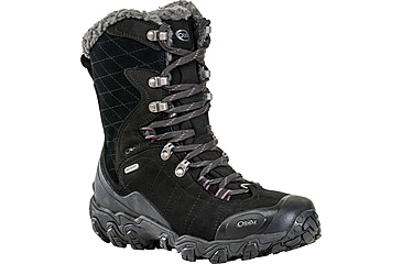 Image of Oboz Bridger 9in Insulated B-DRY Winter Boots - Womens, Wide, Black Sea, 8 US, 82802-189-8-Wide