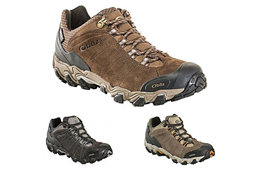 Image of Oboz Bridger Low B-DRY Hiking Shoe - Mens, Canteen Brown, Dark Shadow, Walnut