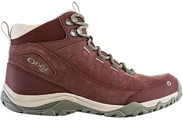 Image of Oboz Ousel Mid B-Dry Wide Hiking Boots - Womens, Port, 6.5, 72002-Port-Wide-6.5