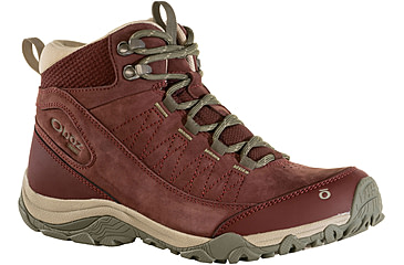 Image of Oboz Ousel Mid B-Dry Hiking Boots - Women's, Wide, Port, 6.5, 72002-408-6.5-Wide
