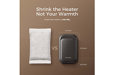 Image of Ocoopa UT4 Young Plus Hand Warmer Rechargeable, Black on Black, UT3056-BK-BK-Plus