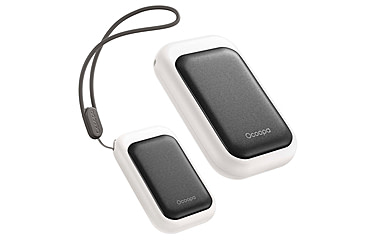 Image of Ocoopa UT4 Young Plus Hand Warmer Rechargeable, Black on White, UT3056-BK-WH-Plus