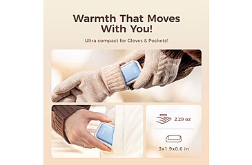 Image of Ocoopa UT4 Young Plus Hand Warmer Rechargeable, Blue on White, UT3056-BU-WH-Plus