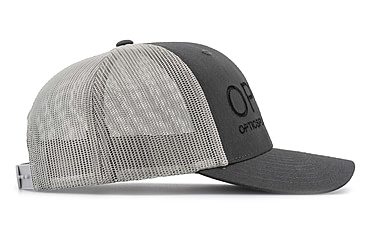 Image of OPMOD Trucker Hat Embroidered Logo, Charcoal/Grey, OPM-Cha/Grey-Charl/Grey