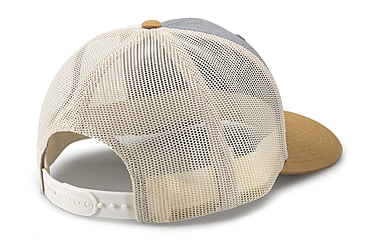 Image of OPMOD Trucker Hat Embroidered Logo, Heather Grey/Birch/Biscuit, OPMBist-HeatGrey/Bir
