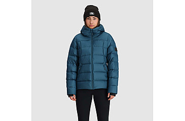 Image of Outdoor Research Coldfront Down Hoodie - Womens, Harbor, Small, 2832022447006