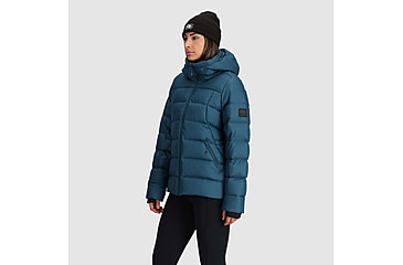 Image of Outdoor Research Coldfront Down Hoodie - Womens, Harbor, Small, 2832022447006