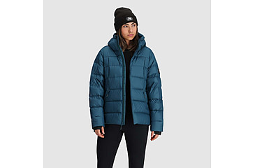 Image of Outdoor Research Coldfront Down Hoodie - Womens, Harbor, Small, 2832022447006