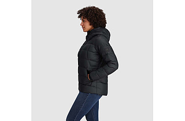 Image of Outdoor Research Coldfront Down Hoodie - Womens, Solid Black, Extra Large, 2832021677009