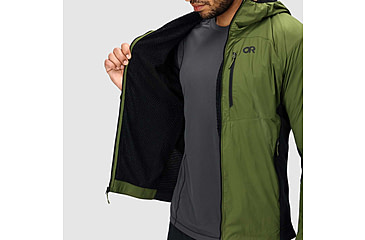 Image of Outdoor Research Deviator Hoodie - Mens, Willow/Black, Large, 3004650749008