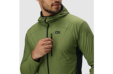 Image of Outdoor Research Deviator Hoodie - Mens, Willow/Black, Large, 3004650749008