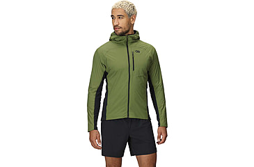 Image of Outdoor Research Deviator Hoodie - Mens, Willow/Black, Large, 3004650749008