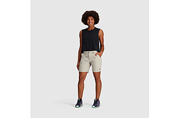 Image of Outdoor Research Ferrosi Shorts - Womens, 7in Inseam, Dark Sand, 6, 2876732287295