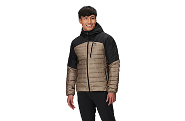 Image of Outdoor Research Helium Down Hoodie - Mens, Sable/Black, Large, 2775722957008
