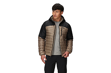Image of Outdoor Research Helium Down Hoodie - Mens, Sable/Black, Large, 2775722957008