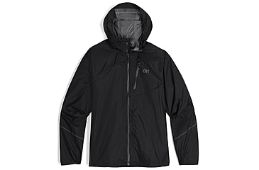Image of Outdoor Research Helium Rain Jacket - Mens, Black, S, 3224020001006