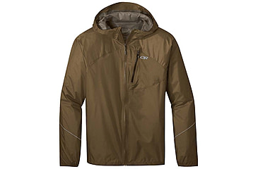 Image of Outdoor Research Helium Rain Jacket - Mens, Coyote, Small, 2753860014006