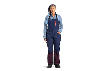 Image of Outdoor Research MT Baker Storm Bibs - Womens, Elk/Naval Blue, Extra Small, 2832102053005