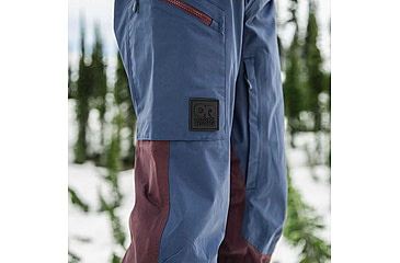 Image of Outdoor Research MT Baker Storm Bibs - Womens, Elk/Naval Blue, Extra Small, 2832102053005
