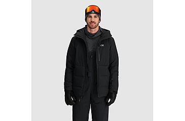 Image of Outdoor Research Snowcrew Down Jacket - Mens, Black, Extra Large, 3004610001009
