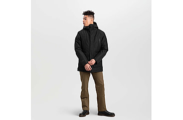 Image of Outdoor Research Stormcraft Down Parka - Mens, Black, Small, 2831890001006