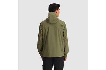 Image of Outdoor Research Stratoburst Stretch Rain Jacket - Mens, Ranger Green, Small, 3008932288006