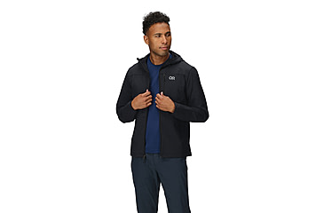 Image of Outdoor Research Ultima Softshell Hoodie - Mens, Black, Small, 3224080001-S