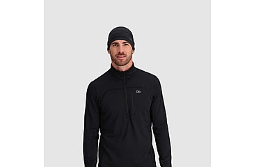 Image of Outdoor Research Vigor Grid Fleece Beanie, Black, Small/Medium, 3007600001015