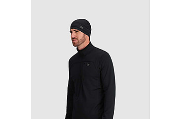 Image of Outdoor Research Vigor Grid Fleece Beanie, Black, Small/Medium, 3007600001015