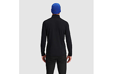 Image of Outdoor Research Vigor Grid Fleece Half Zip - Mens, Black, Extra Large, 3005010001009