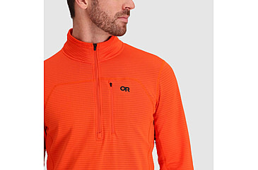 Image of Outdoor Research Vigor Grid Fleece Half Zip - Mens, Spice, Large, 3005012448008