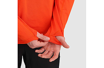 Image of Outdoor Research Vigor Grid Fleece Half Zip - Mens, Spice, Large, 3005012448008