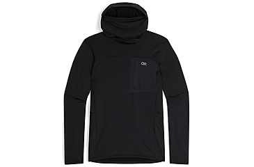 Image of Outdoor Research Vigor Grid Fleece Pullover Hoodie - Mens, Black, Large, 3005020001008
