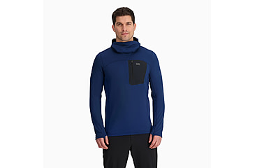Image of Outdoor Research Vigor Grid Fleece Pullover Hoodie - Mens, Cenote, Small, 3005022650006
