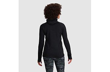 Image of Outdoor Research Vigor Grid Fleece Pullover Hoodie - Womens, Black, Small, 3005250001006