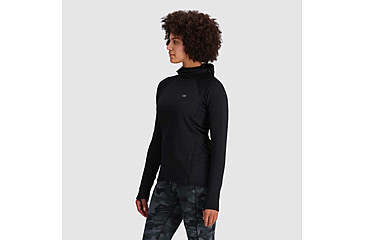 Image of Outdoor Research Vigor Grid Fleece Pullover Hoodie - Womens, Black, Small, 3005250001006