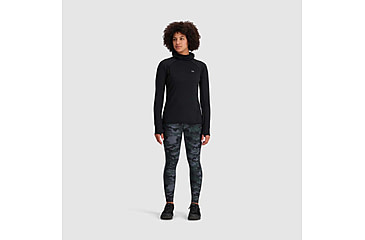 Image of Outdoor Research Vigor Grid Fleece Pullover Hoodie - Womens, Black, Small, 3005250001006