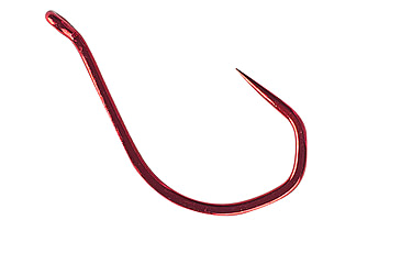 Image of Owner Hooks Barbless No Escape Hook, Red, # 4, 4106-073