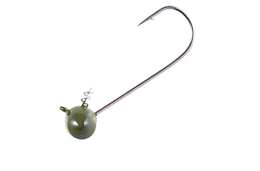 Image of Owner Hooks Shaky Football Head - Green Pumpkin, 4/0 - 1/4 oz., 5051GP-044