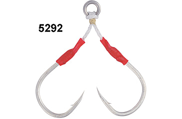 Image of Owner Hooks Twin Dancing Stinger SJF41, Short, 155lb, Size 3/0, 5292-139