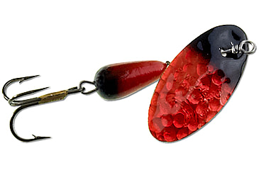 Image of Panther Martin Hammered FishSeeUV In-Line Spinner #6, 1/4oz, Salmon Black, 6PMHMUV-HSLB