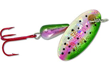 Image of Panther Martin Holographic Red Hook In-Line Spinner, #9, 3/8oz, Rainbow Trout, 9PMHRH-RTH