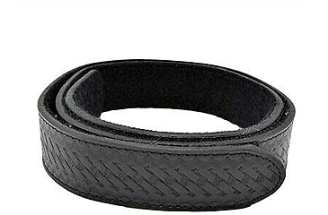 Image of Perfect Fit 1.5in Finest Leather Belt w/ Full Velcro, Basket Weave, Black, Large, 4999-BW-LG