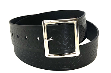 Image of Perfect Fit 1.5in Garrison Economy Belt w/ Chrome Buckle, Basket Weave, Black, 30, 6000-BW-CH-30