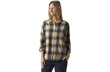 Image of prAna Alfie Flannel - Women's, Small, Latte, 1962591-253-S