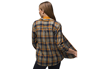 Image of prAna Alfie Flannel - Womens, Rye Green, Extra Small, 1962591-303-XS